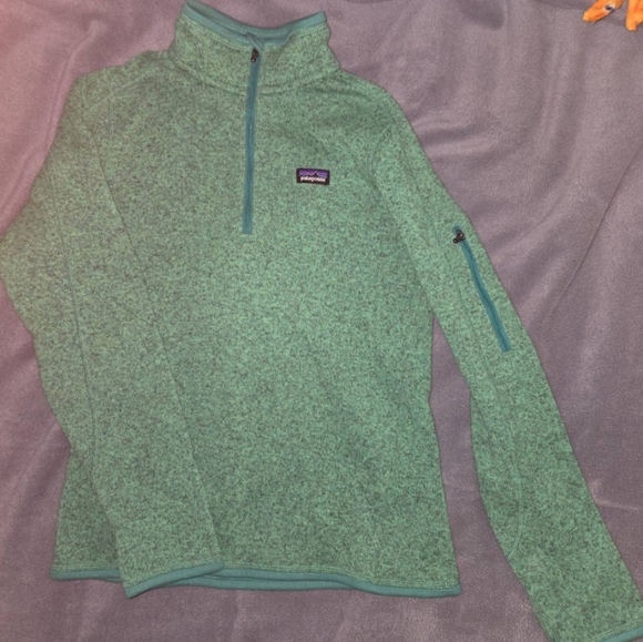 Patagonia 1/4 Zip "Better Sweater" in Beryl Green size SMALL - Picture 7 of 7